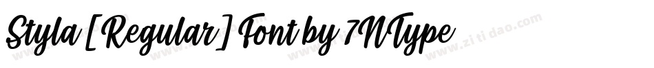 Styla [Regular] Font by 7NTypes字体转换